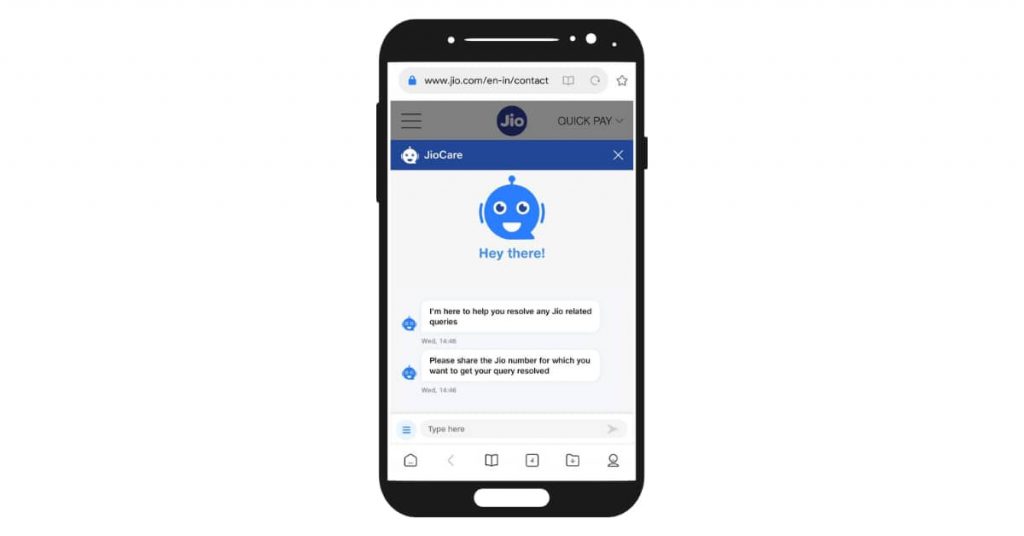 jio live chat
