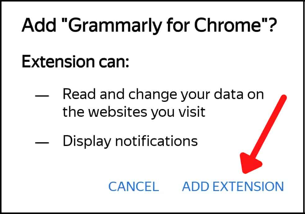 Click on Add Extension