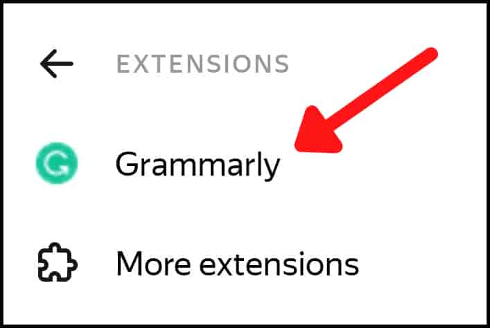 List of Extensions
