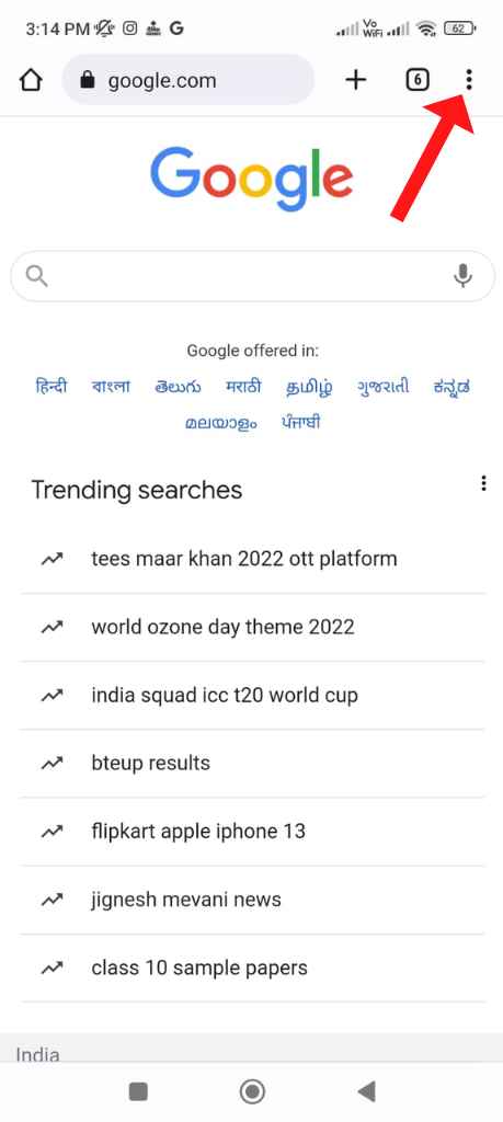 google chrome settings