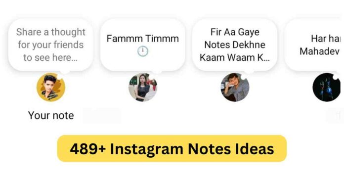 Instagram Notes Ideas