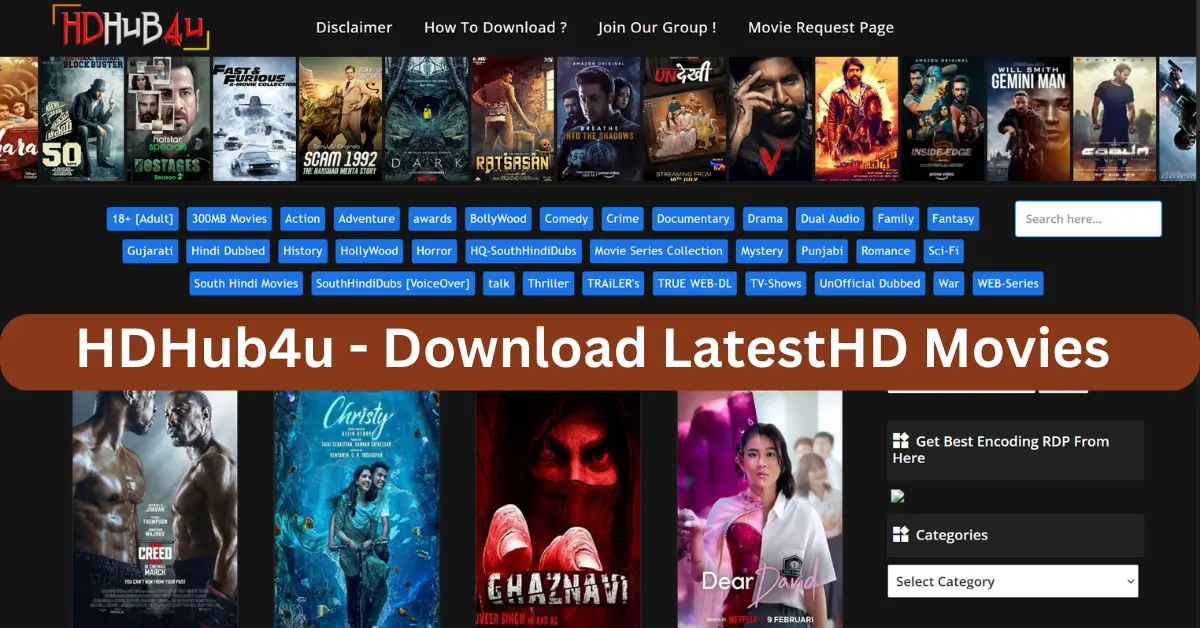 Hdhub4u 2024 Download & Watch Full HD Latest Bollywood, Telugu, Tamil