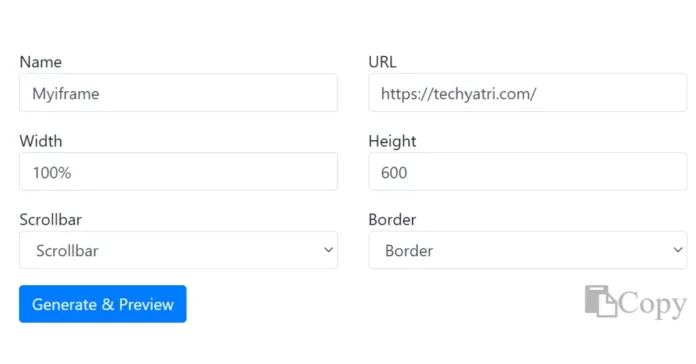 iframe Generator