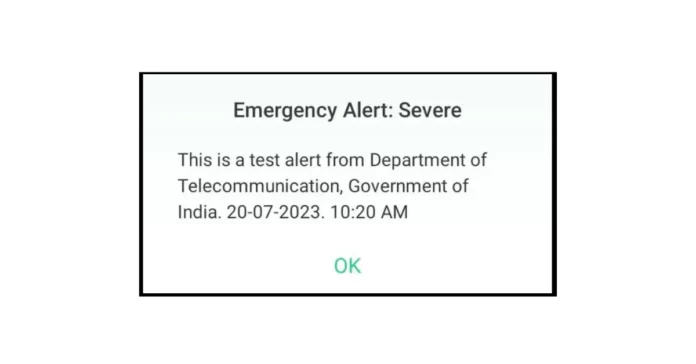 Emergency Alert Severe
